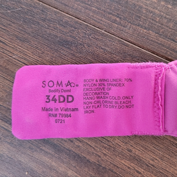 Soma Bodify Demi Bra Size 34DD with matching panty - Picture 5 of 14